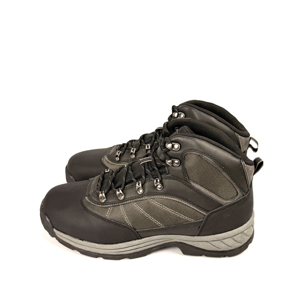 Goodfellow Co Marcel Men 12 Black Hiking Boots Water Resistant Trail Work NWT